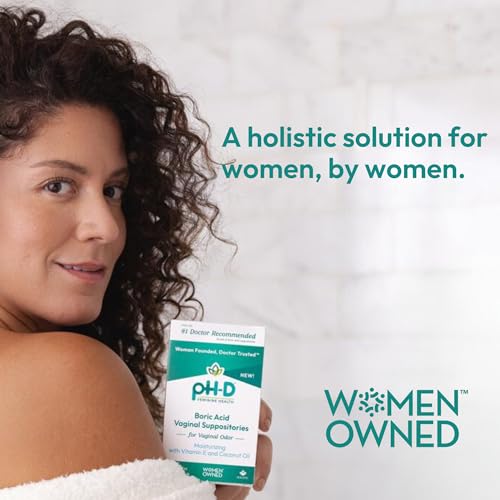 pH-D Feminine Health - Boric Acid Moisturizing Suppository - Woman Owned - for Vaginal Odor pH-D Feminine Health Support uk supplements
