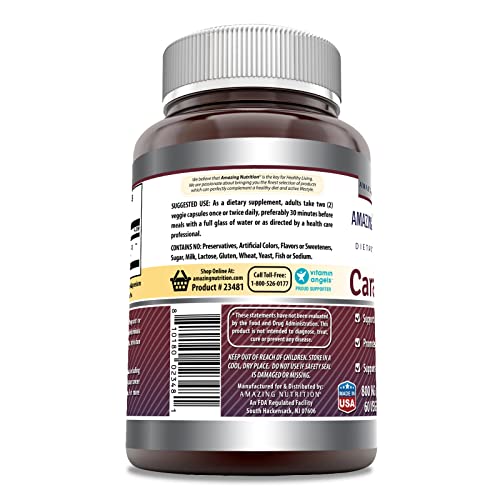 Amazing Formulas Caralluma Dietary Supplement 800 mg 60 Veggie Capsules Amazing Nutrition uk supplements
