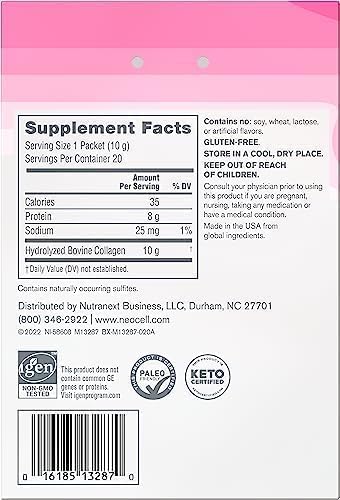 NeoCell Super Collagen Peptides, 10 g Collagen/Single-Serve Packet; Keto Certified NeoCell uk supplements