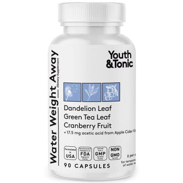 Youth & Tonic Natural Water Pills (90 Count) for Swelling Belly Bloating Youth & Tonic uk supplements