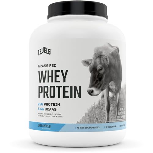 Levels Grass Fed 100% Whey Protein, No Hormones, Unflavored, 5LB Levels Nutrition uk supplements
