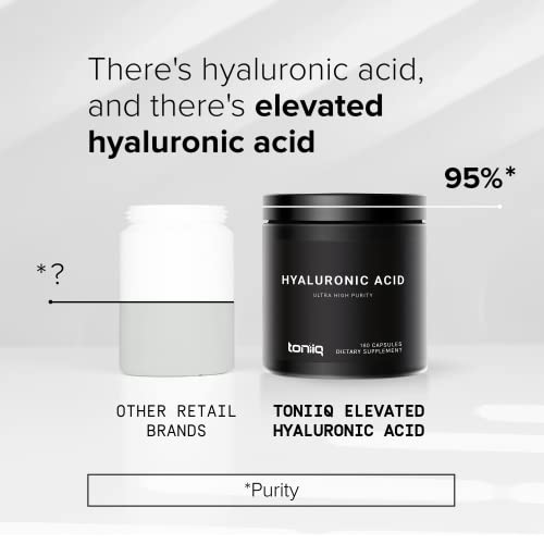Ultra High Purity Hyaluronic Acid Capsules - 95%+ Highly Purified and Highly Bioavailable Toniiq uk supplements