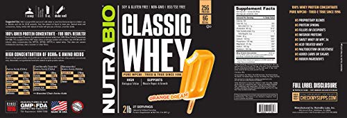 NutraBio Classic Whey Protein Powder- 25G of Protein Per Scoop - Full-Spectrum Amino NutraBio uk supplements