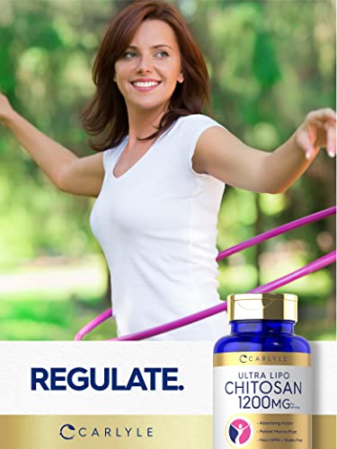 Carlyle Chitosan Supplement 1200mg | 120 Quick Release Capsules | Non-GMO Carlyle uk supplements
