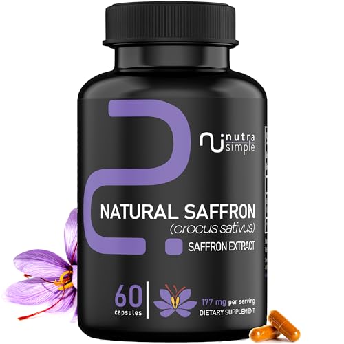 Nutra Simple Saffron Supplements 177mg, Pure Saffron Extract, Made in USA, Natural Nutra Simple uk supplements