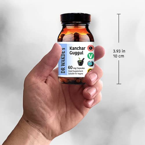 DR WAKDE's Kanchnar Guggul (60 Veg Caps, Ayurvedic Supplement, Vegan, Herbal, Natural, Made in the UK) DR WAKDE's uk supplements