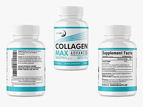 Premium Marine Collagen Supplements for Women, Ultra Potent Marine Collagen Capsules Collagen Max uk supplements