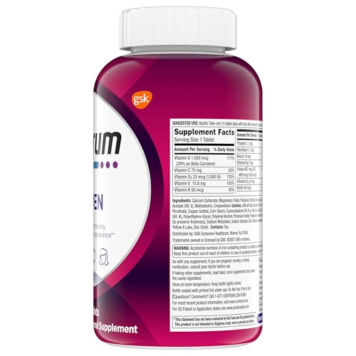 Centrum Multivitamin Tablet for Women, Multivitamin/Multimineral Supplement with Iron, Vitamin D3, B Vitamins and Antioxidant Vitamins C and E Centrum uk supplements