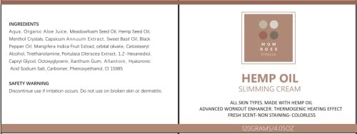 Full Body Hemp oil Slimming Hot Cream - Weight Loss Fat Burning Inch Reducing Heath Secret uk supplements