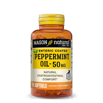 MASON NATURAL Peppermint Oil 50 mg Enteric Coated - Natural Gastrointestinal Comfort MASON NATURAL uk supplements