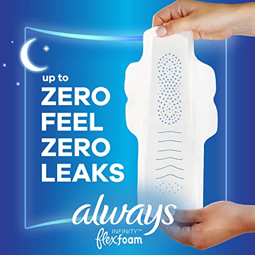 Always Infinity Feminine Pads For Women, Size 4 Overnight Absorbency, Multipack, With Flexfoam Always uk supplements