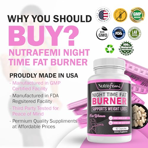 Nutrafemi Night time Fat Burner, Weight Loss Pills for Women – Thermogenic Fat Burner Nutrafemi uk supplements