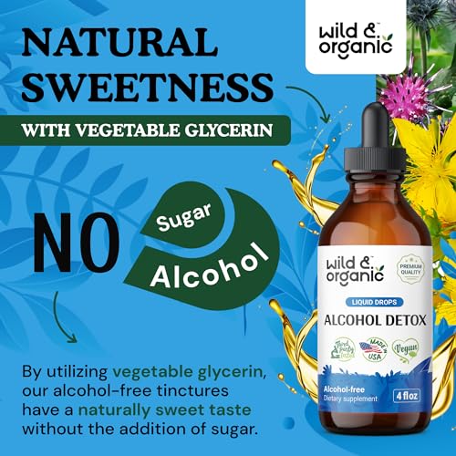 Wild & Organic Alcohol Detox Supplement - Liver Cleance & Repair Formula - Anti Alcohol Wild & Organic uk supplements