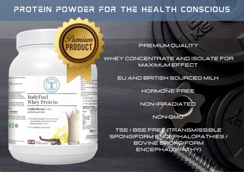 Complementary Supplements - BodyFuel Whey Protein Isolate & Concentrate Vanilla Flavour Complementary Supplements uk supplements