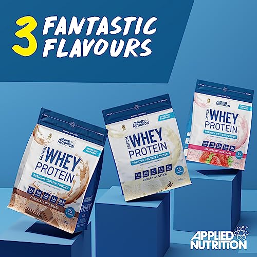 Applied Nutrition Critical Whey Protein Powder 450g - High Protein Powder, Protein Milkshake Applied Nutrition uk supplements
