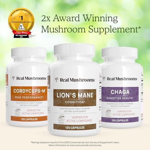 Real Mushrooms Cordyceps Capsules - Performance Mushroom Extract Supplement Real Mushrooms uk supplements