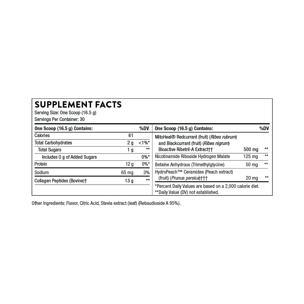THORNE Collagen Plus - Collagen Peptides Powder with Nicotinamide Riboside THORNE uk supplements