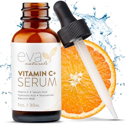 Eva Naturals Vitamin C Face Serum With Hyaluronic Acid - Anti Aging Serum Eva Naturals uk supplements