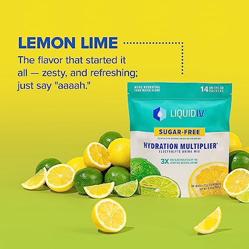Liquid I.V. Sugar-Free Hydration Multiplier - Lemon Lime – Sugar-Free Hydration Powder Liquid I.V. uk supplements