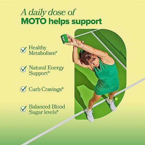 MOTO Metabolism Support for Women - Natural Energy, Curb Cravings, Healthy Metabolism - EGCG O Positiv uk supplements