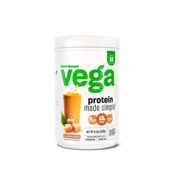 Vega Protein Made Simple, Caramel Toffee - Stevia Free Vegan Protein Powder, Plant Based Vega uk supplements