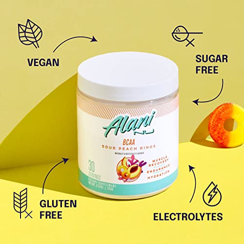 Alani Nu Island Crush Pre Workout and BCAA Sour Peach Rings Post Workout Powder Alani Nu uk supplements