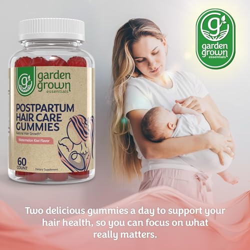 Womens Postpartum Hair Loss Gummies - Formuated for Postnatal Hair Care, Growth Garden Grown Essentials uk supplements