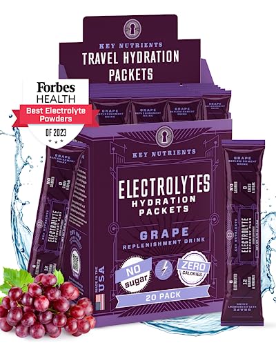 KEY NUTRIENTS Multivitamin Electrolytes Powder Packets - Fruity Grape 20 Pack KEY NUTRIENTS uk supplements