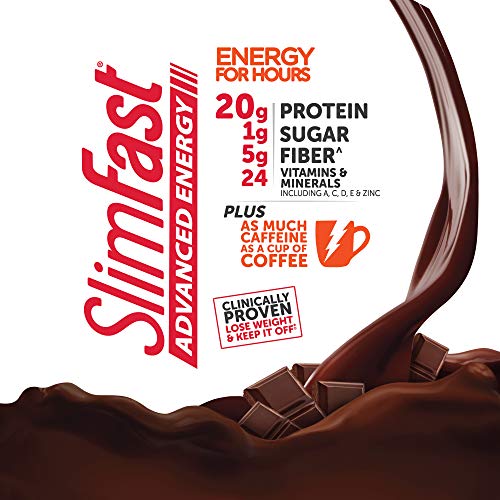 SlimFast Advanced Energy High Protein Meal Replacement Shake, Rich Chocolate, 20g SlimFast uk supplements