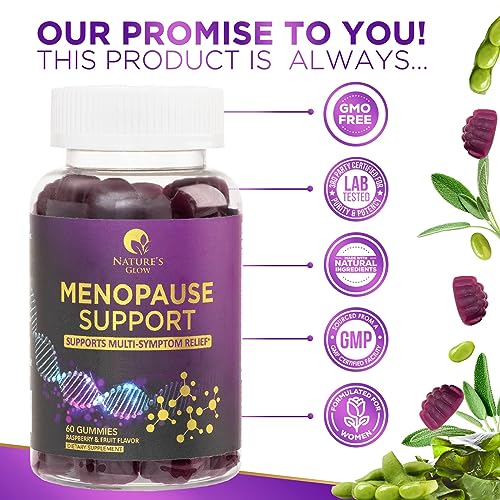 Menopause Supplements for Women, Multi Benefit Menopause Relief for Night Sweats Nature's Glow uk supplements
