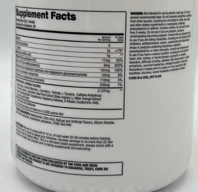Top Secret Nutrition Cardio Igniter Pre-Workout Supplement with Beta-Alanine, L-Carnitine Top Secret Nutrition uk supplements