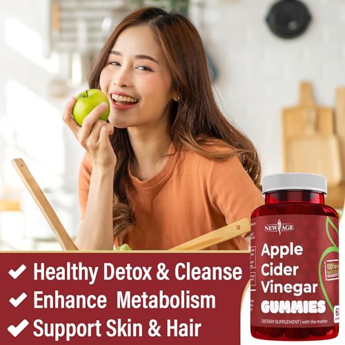 NEW AGE Apple Cider Vinegar Gummies 2-Pack - 120 Count - Immunity & Detox NEW AGE uk supplements