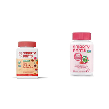 SmartyPants Organic Kids Multivitamin Gummies: Probiotics & Kids Probiotic Immunity Gummies: Prebiotics & Probiotics for Digestive Health and Immune Support Supplement SmartyPants uk supplements