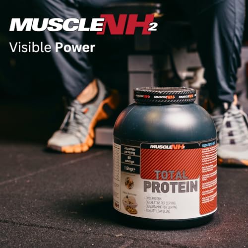 Muscle Nh2 Total Protein, Whey Protein Powder with Creatine Monohydrate and Glutamine Muscle Growth MuscleNh2 uk supplements
