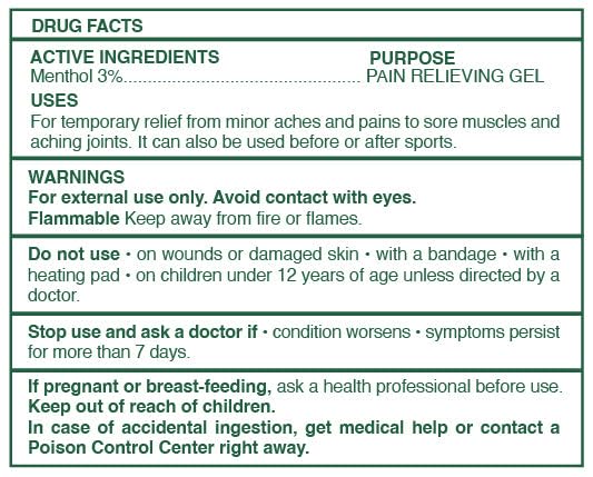Ross D'Elen Green Menthol Gel - 2Pack Large Size (2) ROSS D'ELEN uk supplements