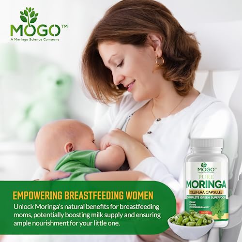 MOGO Moringa Oleifera Capsules | 100% Pure Single Origin Moringa Leaf Powder Supplement MOGO uk supplements