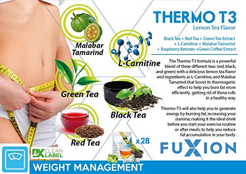 FuXion Thermo T3,Delicious Lemon Tea Flavor(Thermo TT3, 28 Sachets) CHNLML uk supplements