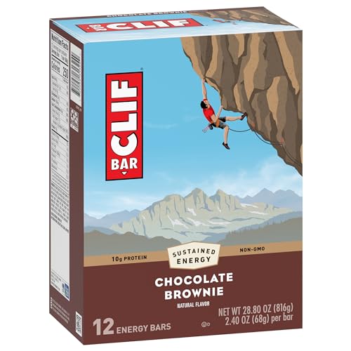 CLIF BAR - Chocolate Brownie Flavor - Made with Organic Oats - Non-GMO Clif Bar uk supplements