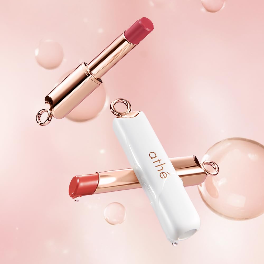 athé Everyday Tinted Lip Set – Tinted Lip Balm Stick with Madecassoside, Ceramide & Squalane, Includes Lip Pouch | Hydrating, Non-Sticky, Vegan K-Beauty Lip Care ATHÉ uk supplements