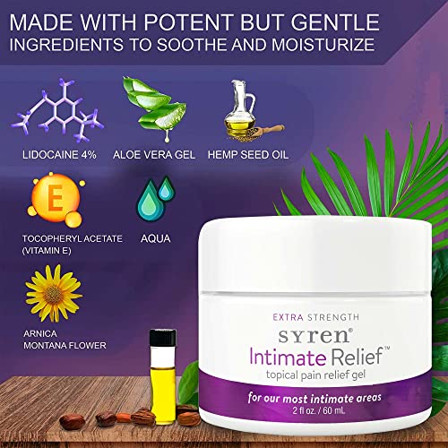 Syren Intimate Relief - Intimate Pain Relieving Gel - Relieves Vulva Pain, Throbbing, Spasms, Vaginal Dryness SYREN uk supplements