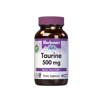 Bluebonnet Taurine 500 mg Vitamin Capsules, 50 Count BlueBonnet uk supplements