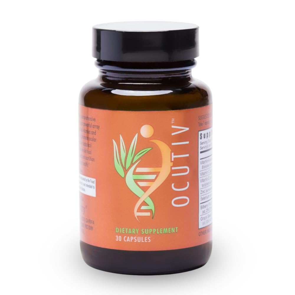 Youngevity Ocutiv™ - Eye Vitamin & Mineral Supplement - Contains Vitamin A, C, E, Zinc, Bilberry, Lutein, Lycopene, Zeaxanthin, Astaxanthin - 30 Capsules Youngevity uk supplements