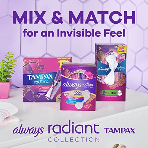 Tampax Radiant Tampons, Super Absorbency, With Leakguard Braid, Unscented, 28 Count Tampax uk supplements