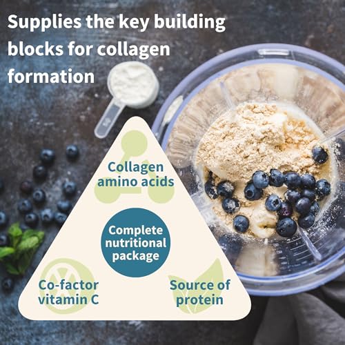 Vegan Collagen Powder, Natural Vanilla Flavour, Plant-Based Peptide Protein Supplement Igennus Healthcare Nutrition uk supplements