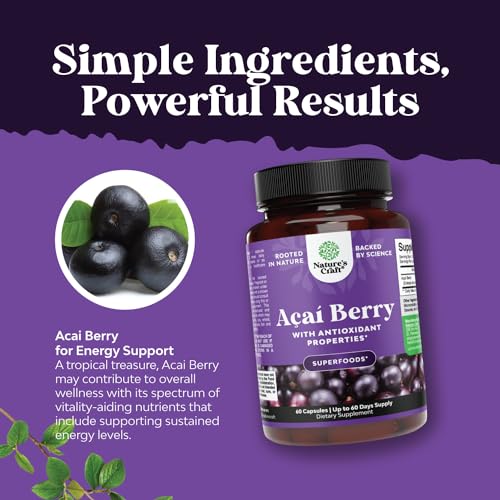Natural Acai Berry Weight Loss Supplement Detox Products Antioxidant Superfood Natures Craft uk supplements