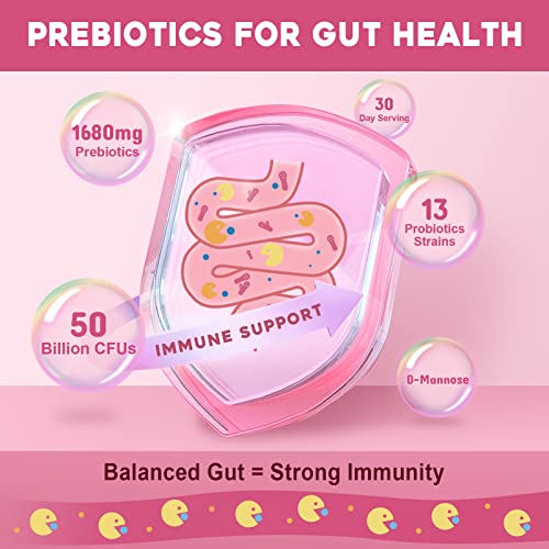 Probiotics for Women Probiotic Powder Supplement - Prebiotics and Probiotics for Weight Loss NATURE TARGET uk supplements