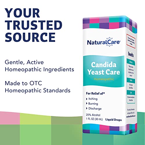 NaturalCare Candida Yeast Care Drops, Homeopathic Treatment Temporarily Relieves Symptoms Natra-Bio uk supplements