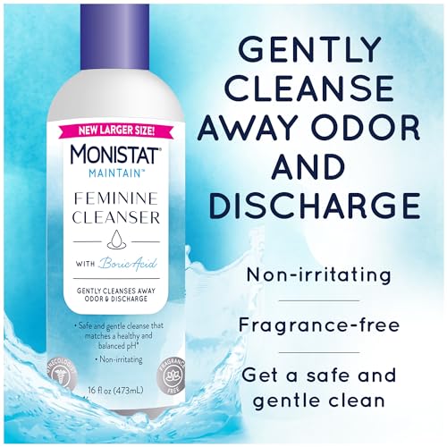 Monistat Boric Acid Feminine Cleanser, Fragrance Free Feminine Wash, 16 Fl Oz, 1 Pack Monistat uk supplements