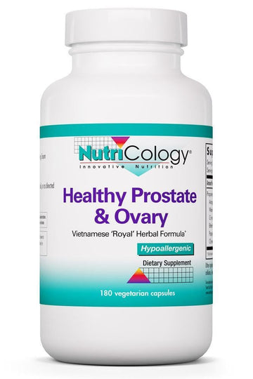 NutriCology Healthy Prostate & Ovary - Herbal Blend with Crinum Latifolium - Hormone Support for Men & Women - Vegetarian Capsules - Hypoallergenic Formula - 60 Servings - 180 Count Allergy Research Group uk supplements